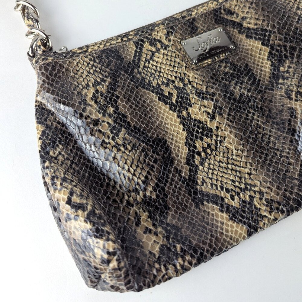 Sofia Vergara Faux Snakeskin Shoulder Purse - Picture 4 of 14